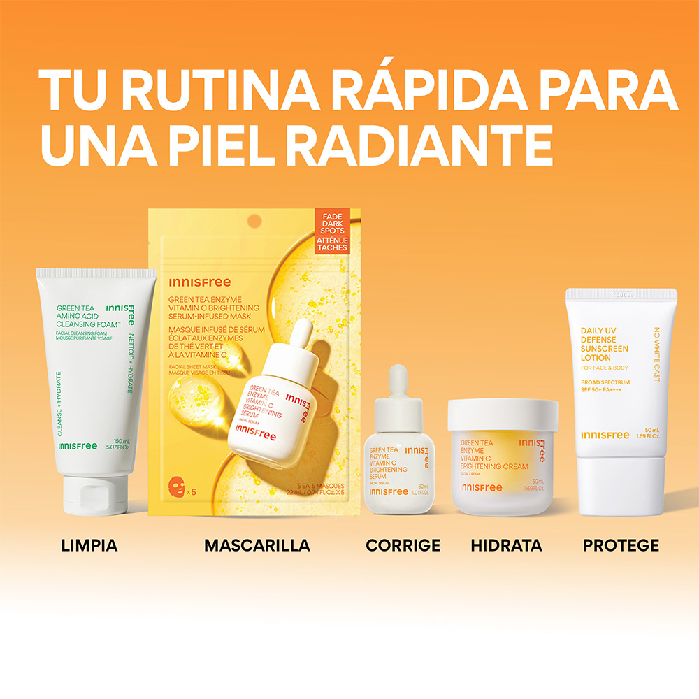 VITAMIN C BRIGHTENING SERUM-INFUSED MASK FOR DARK SPOTS (MASCARILLA CON S&Eacute;RUM RADIANTE DE VITAMINA C)